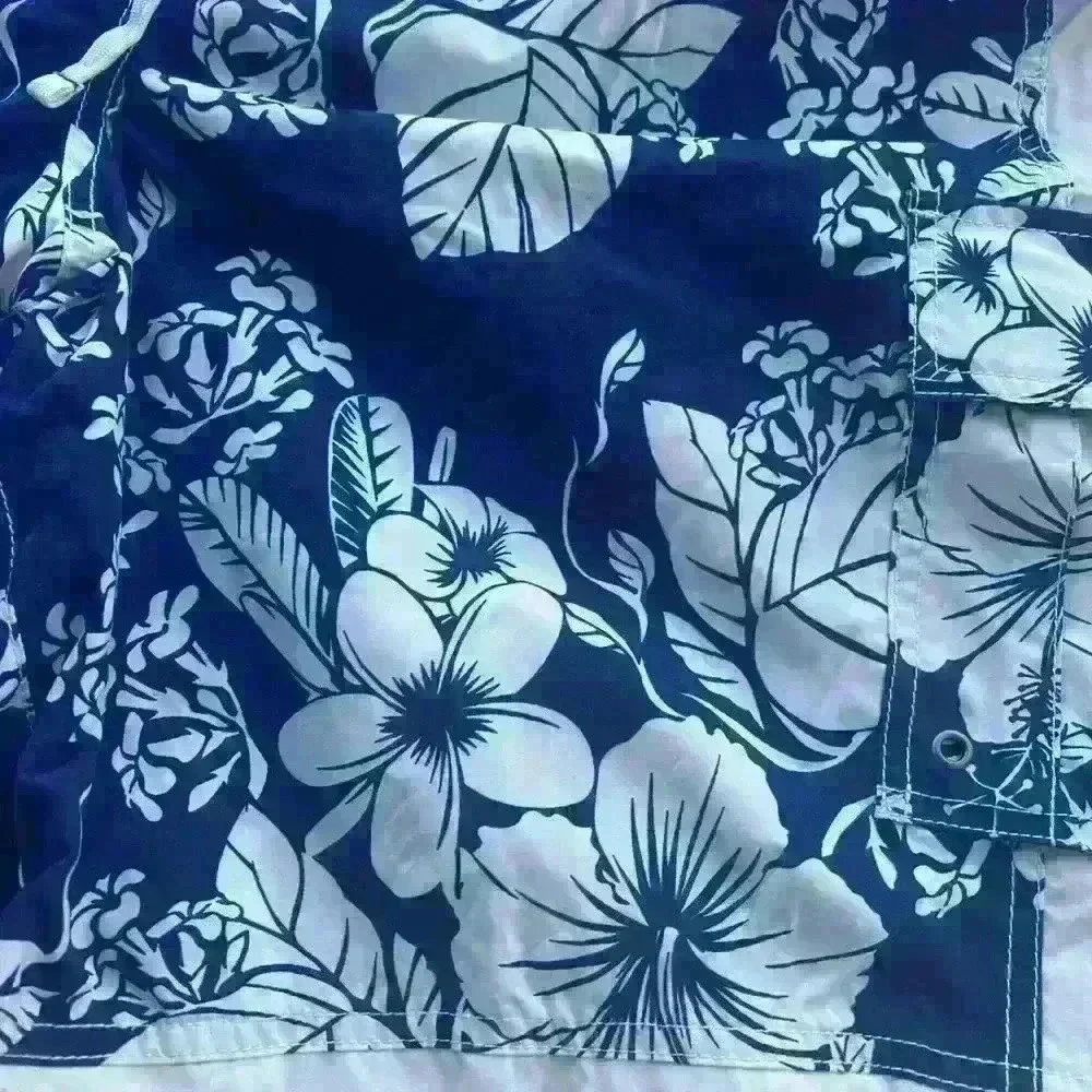 RoundTree & York Hawaiian Style Mens Swim Trunks Large - Picture 3 of 14